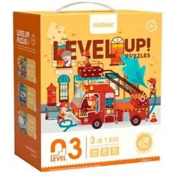 MIDEER Seria de puzzle-uri „Salvatorii ora%3Fului”, 3 in 1, nivelul 3 MD3174 6936352531746