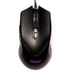 Mouse Spacer Alien Nova gaming, cu fir, USB, optic, 12.000 dpi, butoane/scroll 7/1, iluminare RGB, negru