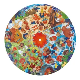 HAPE Puzzle rotund „Epoca de Piatra”, 100 elem. E1638 6943478037175