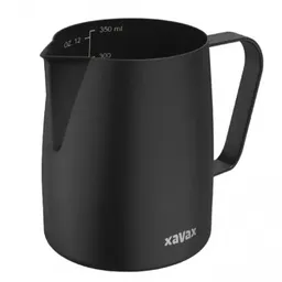 Xavax 111260, Stainless Steel Barista Milk Jug, 350ml, Matt Black