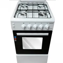 Plita Zanetti Z500 EWH 50x55, 4 газ.конфорки.,электро духовка, 1противень,белая,