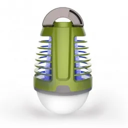 Platinet Lamp with Mosquito Killer Lantern 5h bat 6500K IP44 Green [44890], PMKL6500