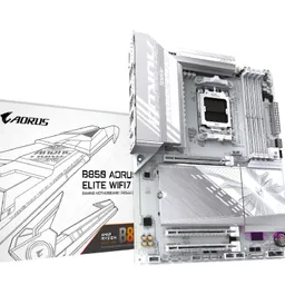 MB AM5 Gigabyte B850 A ELITE WIFI7 ICE ATX Factor de forma a placii de baza ATX Socket AM5 Chipset AMD B850 Tip Memorie DDR5 SDRAM Capacitate max. Totala RAM 256GB Sloturi memorie 4x DIMM Frecventa memorie 5200 MHz