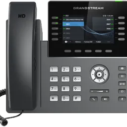 Grandstream GRP2615, 5 SIP, 10 Lines, PoE, Wi-Fi, Black // HD audio, handset and speakerphone with support for wide-band audio 10 line keys with up to 5 SIP accounts 40 built-in digital BLF keys  available extension module offers 40 BLF/speed dial keys per module Enterprise-level protection including secure boot, dual firmware images, and encrypted data storage integrated dual-band Wi-Fi 802.11 a/b/g/n/ac (2.4Ghz   5Ghz) Dual switched auto-sensing 10/100/1000 Mbps Gigabit Ethernet ports with integrated PoE Swappable face plates to allow for easy logo customization Integrated Bluetooth