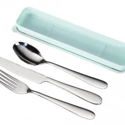 Xavax 181599, Cutlery Set, Knife, Fork, Spoon, Blue