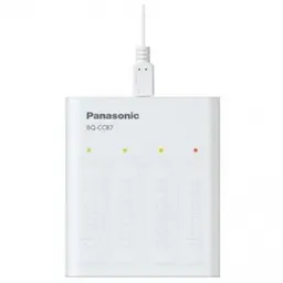 Panasonic "Smart   Quick" Charger 4-pos AA/AAA, BQ-CC87USB  Locuri de incarcare  4 buc  Tensiune de incarcare  5 V  Amperaj maxim Incarcare  2000 mAh   Format bateriei  AA/AAA   Tipul indicatorului  Indicator LED