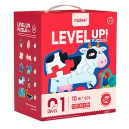 MIDEER Seria de puzzle-uri „Animale”, 10 in 1, nivelul 1 MD3100-2 6936352531005