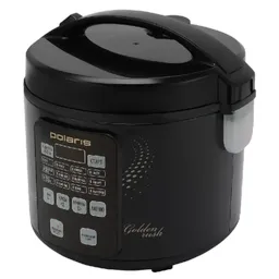 Multicooker Polaris PMC0567AD, 750W, 5L container with non-stick surface, 37 Programs, steaming pot, LED display, cooking book, black
