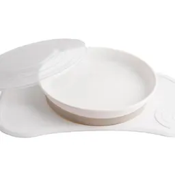 Антискользящий набор с тарелкой Twistshake Click-Mat, белый 78443