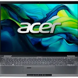 NB Acer 14.0" Aspire Spin 14 ASP14-51MTN Gray (Core 5 120U 16Gb 512Gb Win 11) 14.0" WUXGA (1920x1200) Touch Glare, Intel Core 5 120U (10x Core, 2x 5.0GHz, 8x 3.8GHz, 12Mb), 16Gb (Onboard) LPDDR5, 512Gb PCIE, Intel Graphics, HDMI, 802.11ax, Bluetooth, 1x USB4, 2x USB-A, FHD Webcam, Fingerprint, Windows 11 Home, 3-cell 48Wh Battery, Illuminated Keyboard, 1.5kg, Steel Gray, Pen NX.KRUEU.002