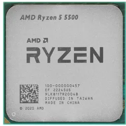 CPU AMD Ryzen 5 5500 (3.6-4.2GHz, 6C/12T, L2 3MB, L3 16MB, 7nm, 65W), Socket AM4, Tray