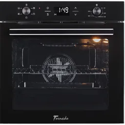духовка встроенная ЭЛЕКТРИЧЕСКАЯ TRCB-75105 DT BL Tornado Cuptor electric черное стекло, 6 функций, дисплей сенсорное имеханическое управление, объем-75 л, 2 противня + 1 решетка, тройное стекло,конвекция,механический таймер,ГАРАНТИЯ 24 месяца