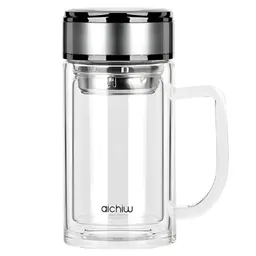 Aichiw Glass Thermos Mug with infuse system AI-D163 380 ML AI-D163