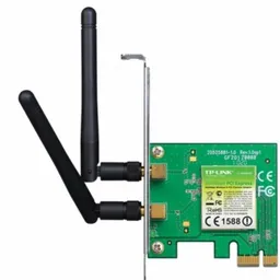 TP-LINK TL-WN881ND, 300Mbps Wireless N PCI Express Adapter, Atheros, 2T2R, 2.4GHz, 802.11n/g/b, 2 detachable antennas