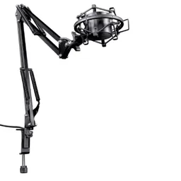 Trust Gaming GXT 253 Emita ADJUSTABLE MICROPHONE ARM, shock mount table arm clamp, USB cable mounted, USB-B connector, Height 417mm, black