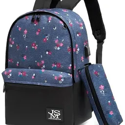 Rucsac 4Play JMS Blue Flowers