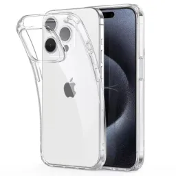 Husa helmet tpu soft iphone 15 pro, clear