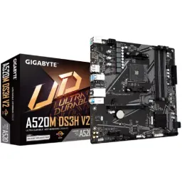Placa de baza gigabyte ga-a520m-ds3h v2, socket am4, amd a520, dual 4xddr4-4733, apu amd graphics, hdmi, dp, 1xpcie x16, 4xsata3, raid, 1xm.2, 1xpcie x1, alc887 hda, 1xgbe lan, 6xusb3.2, matx