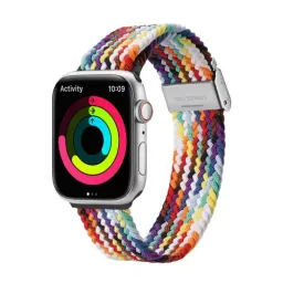 Bratara pentru ceas dux ducis mixture ii version apple watch 38mm/40mm/41mm, rainbow