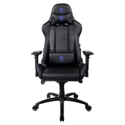 Fotoliu gaming arozzi verona signature pu, black /blue logo, 130 kg, 165-190 cm, negru, albastru
