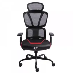 Fotoliu gaming havit gaming chair  gc919, ergonomic, moving waist, mesh fabric, 3d armrest, black/red