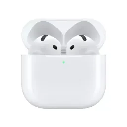 Casti cu fir si microfon apple airpods 4 white mxp63