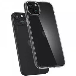 Husa spigen iphone 15, airskin hybrid, crystal clear