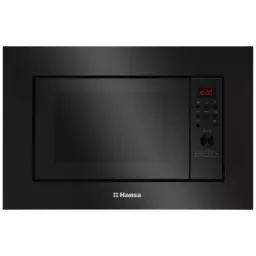 Cuptor cu microunde incorporabil hansa amgb20e2gb, 20 l, 700 w, 900 w, control electronic, grill, negru