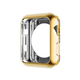 Husa de protectie pentru ceas accexpert apple watch electroplated case tpu 38 mm gold