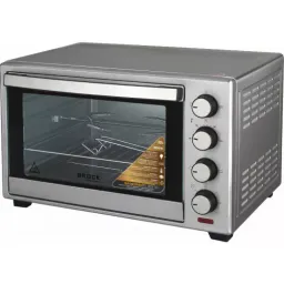 Cuptor electric brock electric oven  to 3001 ss 30l, gray, 1600w,  convection function, grill rotisserie function, double glass, temperature: 100°c - 230°c, heating functions: off / heating from top / heating from bottom / heating from top and bottom, acc: (enemal ba