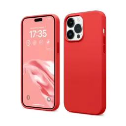 Husa helmet silicone soft touch iphone 14 pro max, red