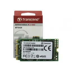 M.2 SATA SSD  120GB Transcend "TS120GMTS420S" [42mm, R/W:560/500MB/s, 65K/85K IOPS, SM2258, 3D TLC]