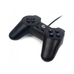 Gembird JPD-UB-01 Universal programmable gamepad, 4-way D-pad and 10 buttons, USB 2.0, 1.45m, Black