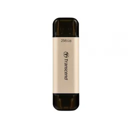 256GB USB3.1/Type-C Flash Drive  Transcend "JetFlash 930C", Gold, Classic Cap, OTG (R/W:420/400MB/s)