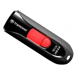 16GB USB2.0 Flash Drive Transcend "JetFlash  590", Black, Slider (R/W:18/6MB/s)