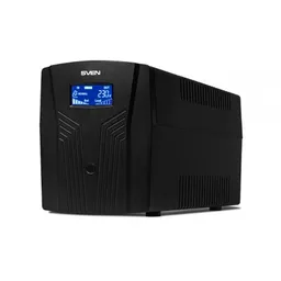 UPS SVEN Pro 1500, 1500VA/900W, Line Interactive, AVR, LCD, USB, RJ-45, 3xShuko Sockets