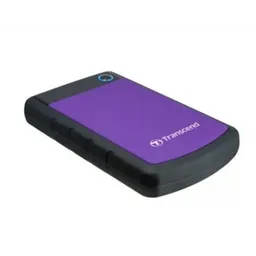 1.0TB (USB3.1) 2.5" Transcend "StoreJet 25H3P", Rubber Grey/Violet, Anti-Shock, One Touch Backup