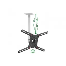 Ceiling Mount Barkan ''4500L'' White/Black 13"-75" Full Motion, max.43kg, VESA mm: up to 600x400mm -   https://www.barkanmounts.com/products/TV-Mounts/4500L