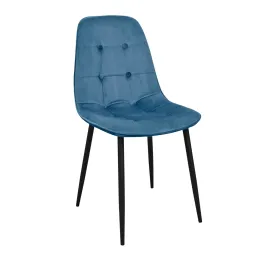 Hans Catifea Blue HLR63+Black Legs