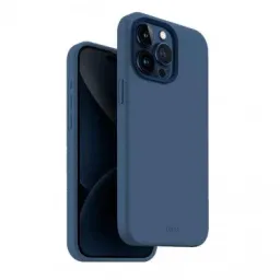Husă Uniq for iPhone 15 Pro Max Hybrid Magclik Charging Lino Hue Blue