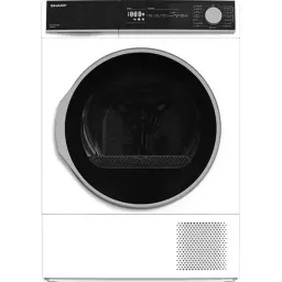 Сушильная машина Sharp KDNHH9S8GW3EE White/Black