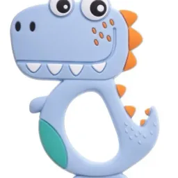 Inel gingival Akuku A0465 Dino, albastru deschis