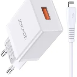Încărcător Jokade JB022 with USB to Lightning, alb