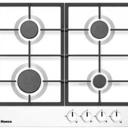 Plită incorporabilă cu gaz Hansa BHGW630502, alb