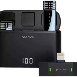 Microfon Proove Proove Record Lightning (2 mic), negru