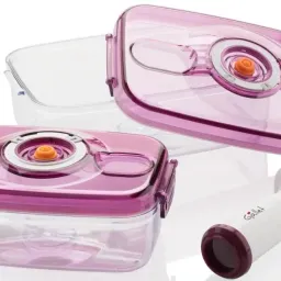 Set containere cu vacuum Gallet Narbonne MSV250BOX, violet