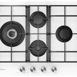 Plită incorporabilă cu gaz Midea MG697TGW, alb