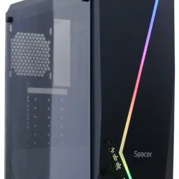 Carcasă Spacer SPCS-GC-FLASH, negru