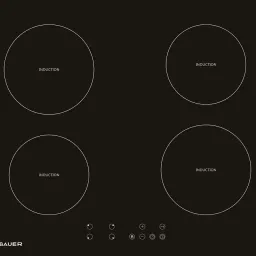 Plită incorporabilă cu inducție Bauer PI 6040T-T1, negru