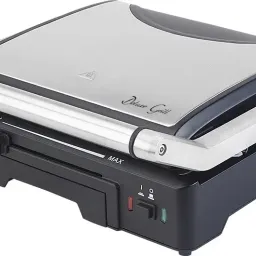 Grătar electric ECG Deluxe KG 300, inox/negru